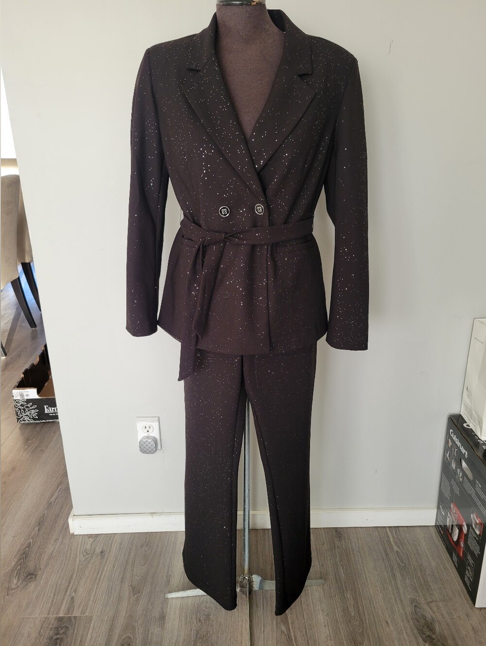 Nanette Lepore Sparkle Classic Pant Suit Size 6